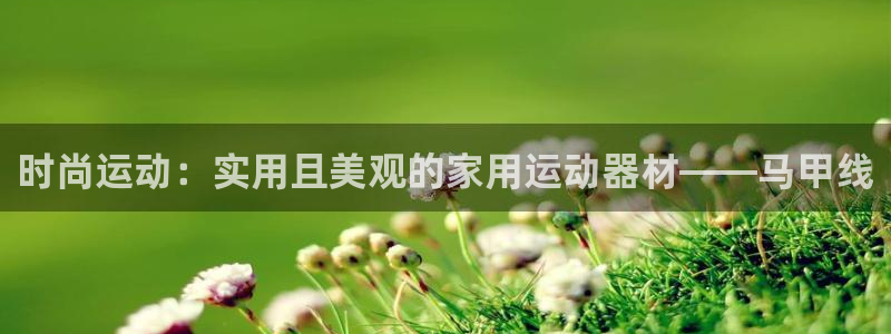 熊猫体育集团：时尚运动：实用且美观的家用运动器材——